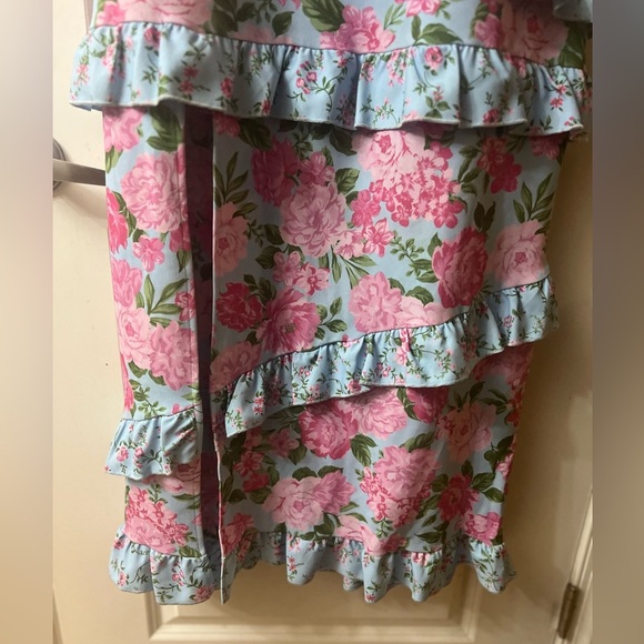 Show Me Your Mumu Weddings Pink Floral Scoop Neck Tiered Maxi Dress - Picture 5 of 9